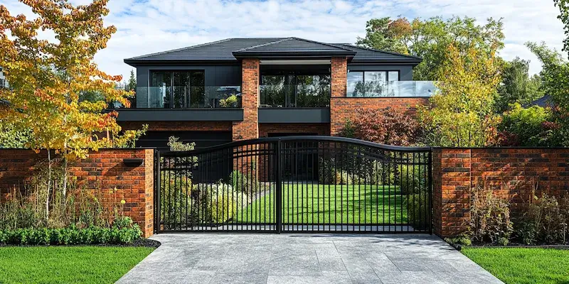 nowoczesne metalowe ogrodzenia z Polski